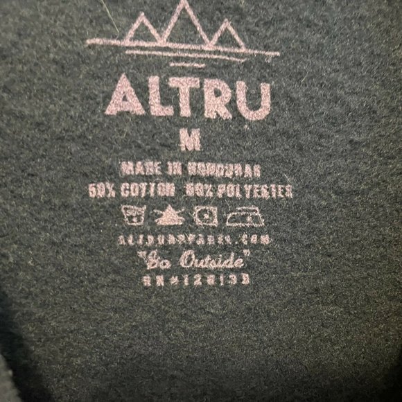 Altru Navy World Peace Graphic Pullover Earth Day Environmental Sweatshirt - Picture 5 of 6